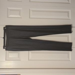 Clara Sun Woo leather (faux) front pant - black size small